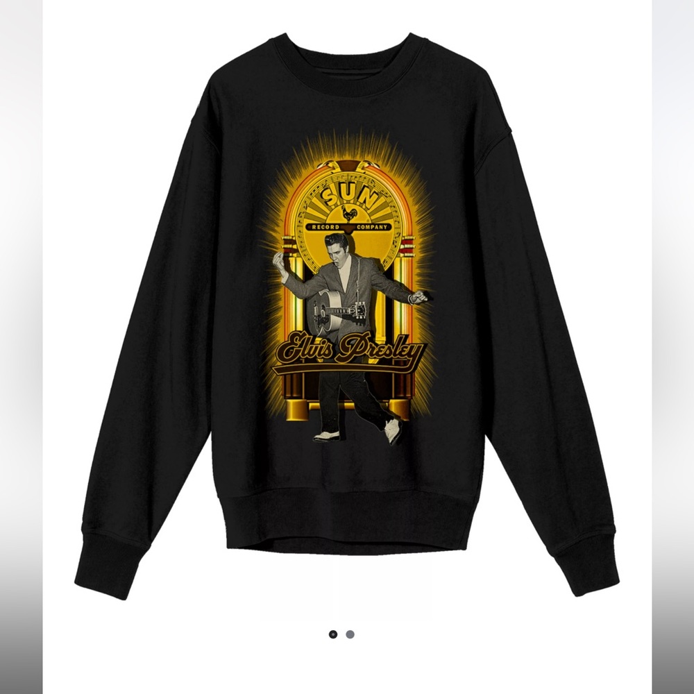 Men's Sun Records Elvis King Long Sleeve Graphic Tee